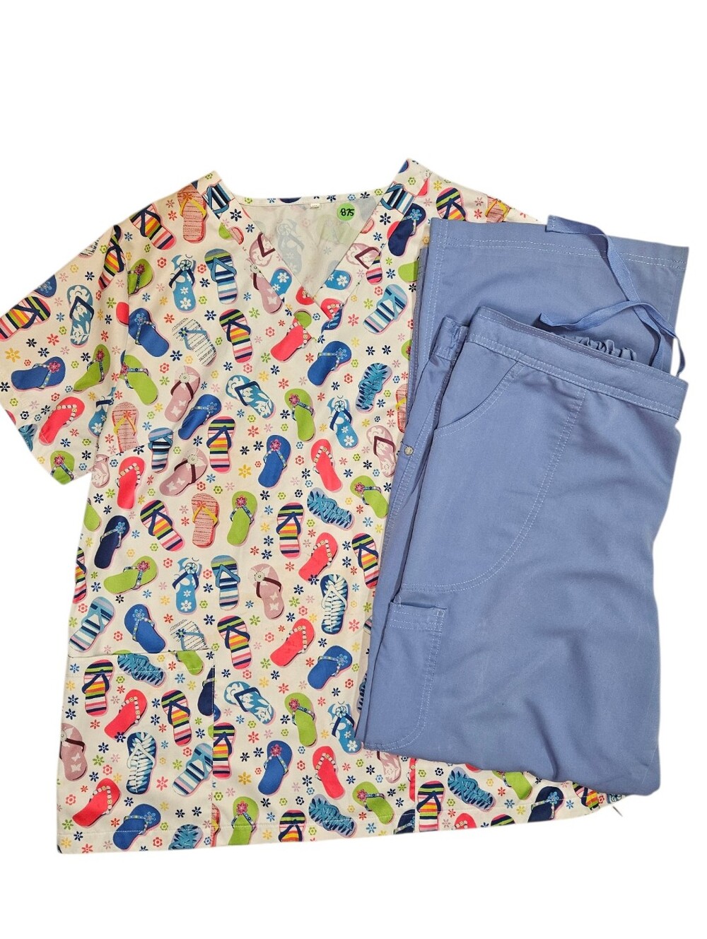 Flip Flops Scrub Set